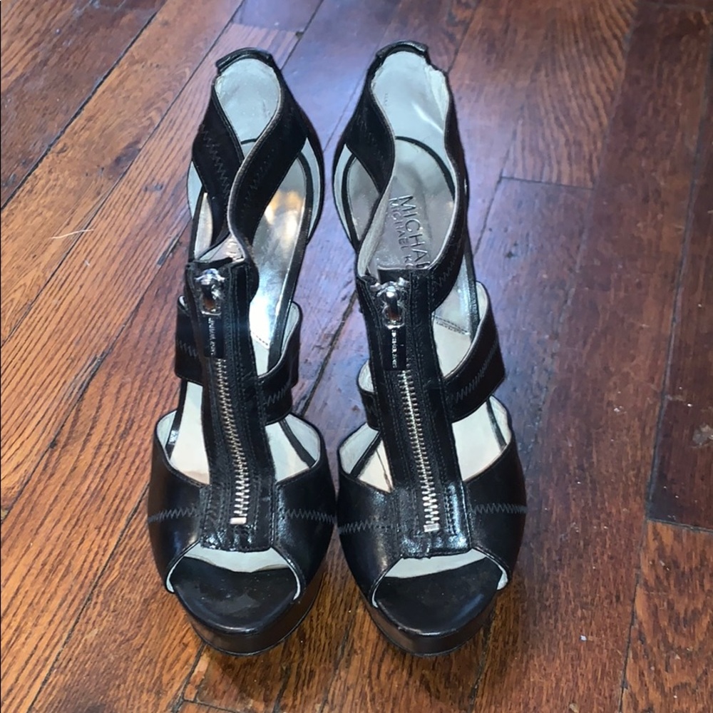 Michael Kors open-toed Zipper high heels